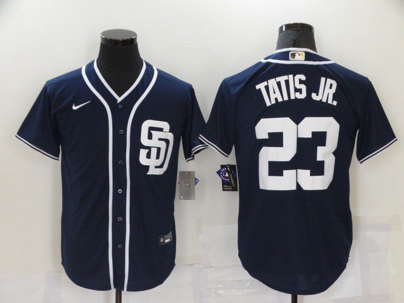 Men San Diego Padres #23 Tatis jr Blue Game Nike 2021 MLB Jersey